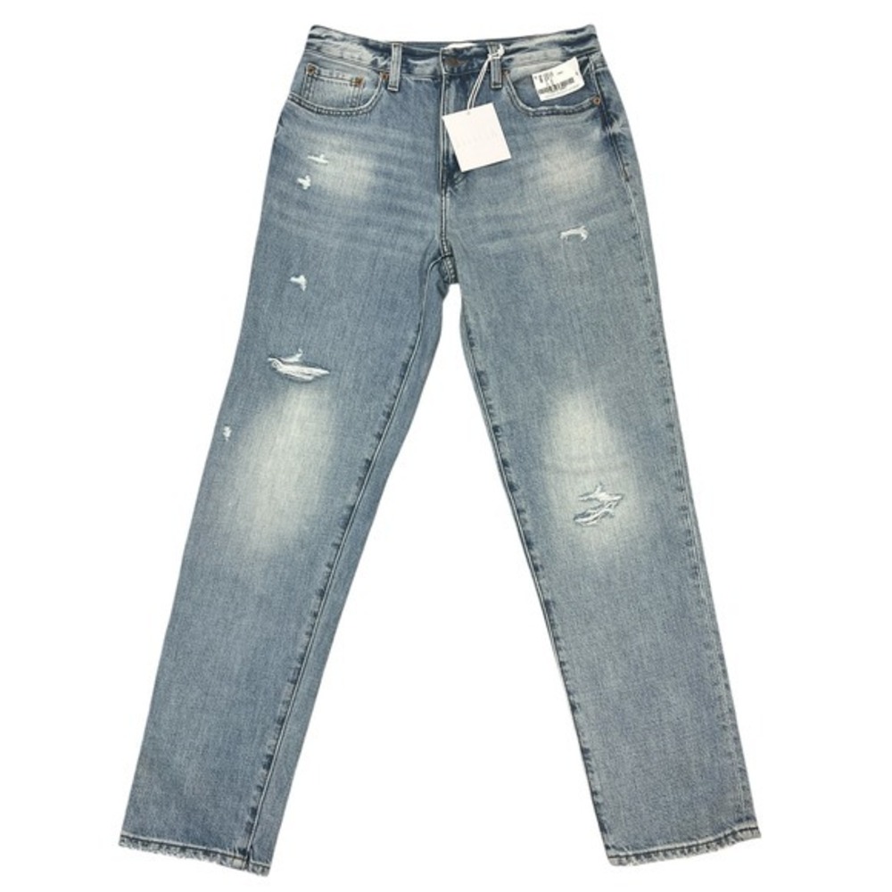 Pistola Presley High-Rise‎ Relaxed Roller Jeans 27" Loose Fit Distressed Light